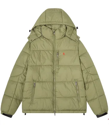 Ralph Lauren Classic Pony Logo Hooded Puffer Winter Jacket, Army Green #B67957