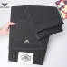 Armani Style Men's Black Denim Jeans, Embroidered Eagle Logo Straight‑Leg Stretch Business Casual Long Pants #B67405