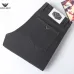 Armani Style Men's Black Denim Jeans, Embroidered Eagle Logo Straight‑Leg Stretch Business Casual Long Pants #B67405