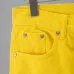 Chrome Hearts Cross Patch Straight Denim Jeans, Yellow #B68036