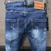 DSQ2 Men's Denim Jeans  Distressed Patchwork Style with Paint Splatter for Fashion   Forward Males #A54910