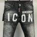 DSQ2 Men's Denim Jeans Edgy Distressed Design with Paint Splatter and Zipper Detail for Fashion Rebels #A54909