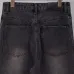 Gucci Web Stripe Vintage Washed Straight‑Leg Denim Jeans, Black #B67638