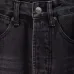 Gucci Web Stripe Vintage Washed Straight‑Leg Denim Jeans, Black #B67638