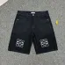 Loewe SS26 Runway Embroidered Logo Print Denim Shorts #B67476