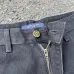 Louis Vuitton SS26 Runway Logo Embroidered Denim Shorts #B67475