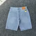 Louis Vuitton SS26 Runway Logo Embroidered Denim Shorts #B67475