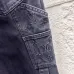 Louis Vuitton Dark Indigo Straight‑Fit Cotton Cargo Denim Pants #B67450