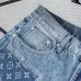 Louis Vuitton Monogram Patchwork Washed Denim Pants #B67463