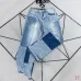 Louis Vuitton Monogram Patchwork Washed Denim Pants #B67463
