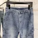 Louis Vuitton Solid Straight‑Leg Cotton Denim Pants #B67465