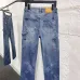 Louis Vuitton Solid Straight‑Leg Cotton Denim Pants #B67465
