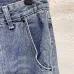 Louis Vuitton Solid Straight‑Leg Cotton Denim Pants #B67465