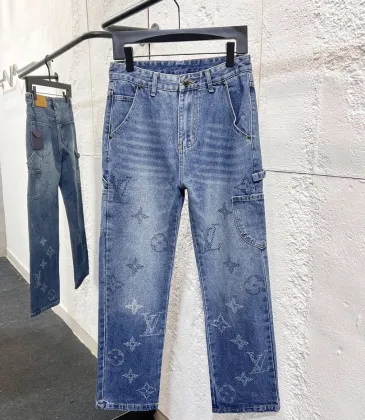 Brand L Solid Straight‑Leg Cotton Denim Pants #B67465