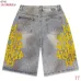 VA Heavy‑Weight Embroidered Washed Denim Jort Shorts #B67491