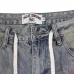 VA Heavy‑Weight Embroidered Washed Denim Jort Shorts #B67491
