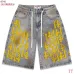 VA Heavy‑Weight Embroidered Washed Denim Jort Shorts #B67491