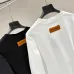 Louis Vuitton 320G Heavy‑Cotton Long‑Sleeve T‑Shirt 3D Embossed Logo Men Top, Black, White #B67990