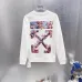 Off-White Cherry Blossom Arrow Sweatshirt Men Floral Graphic Crew Neck Streetwear Pullover #B67226