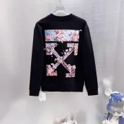 Off-White Cherry Blossom Arrow Sweatshirt Men Floral Graphic Crew Neck Streetwear Pullover #B67226