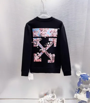 Off-White Cherry Blossom Arrow Sweatshirt Men Floral Graphic Crew Neck Streetwear Pullover #B67226