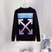 Off-White Gradient Cross Arrow Long Sleeve Tee Men Blue Purple Graphic Crew Neck Streetwear T-Shirt #B67225