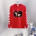 Off-White Horse Oil Painting Long Sleeve Tee Men Arrow Diagonal Stripe Casual Streetwear T-Shirt #B67224