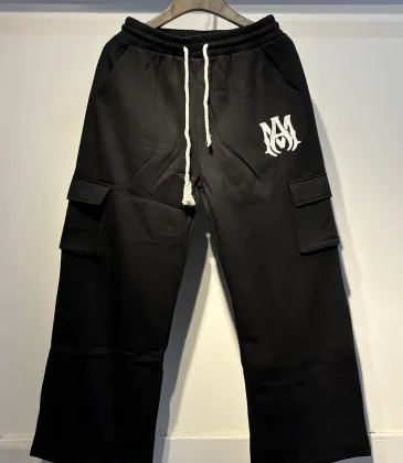 Amiri Logo Cargo Sweat Pants, Gray, Black, Camo #B68045