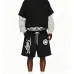 Amiri Script Letter Sweat Shorts Men Camo Lining Elastic Waist Streetwear Casual Shorts #B67223