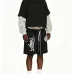 Amiri Script Letter Sweat Shorts Men Camo Lining Elastic Waist Streetwear Casual Shorts #B67223