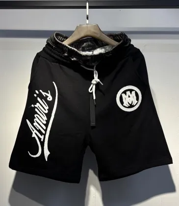 Amiri Script Letter Sweat Shorts Men Camo Lining Elastic Waist Streetwear Casual Shorts #B67223
