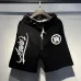 Amiri Script Letter Sweat Shorts Men Camo Lining Elastic Waist Streetwear Casual Shorts #B67223