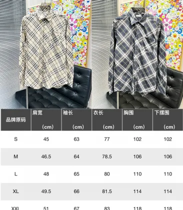 Burberry Shirts for Men's Burberry Long-Sleeved Shirts #A58490