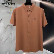 HERMES shirts for HERMES Short sleeved shirts for men #A65068