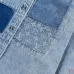 Louis Vuitton Monogram Patchwork Washed Denim Long Sleeve Shirt #B67462