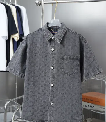  Shirts for  long sleeved shirts for men Denim short sleeve shirt #A52986