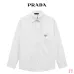 Prada Triangle Logo Pocket Long Sleeve Button‑Up Shirt #B67482