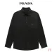 Prada Triangle Logo Pocket Long Sleeve Button‑Up Shirt #B67482