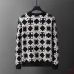AMIRI Men Geometric Floral Jacquard Crew Neck Sweater | Black‑White &amp; Grey‑White #B67971