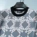 AMIRI Men Geometric Floral Jacquard Crew Neck Sweater | Black‑White &amp; Grey‑White #B67971