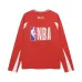 Balenciaga NBA Long Sleeve Jersey 10 Number Logo Print Red White Black #B68613