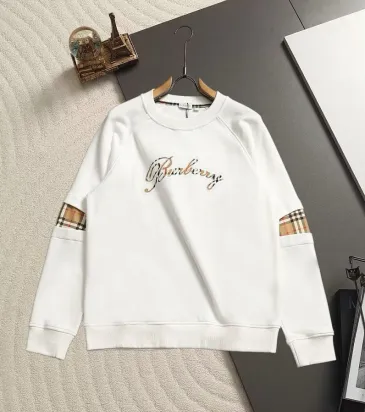 Burberry Vintage Check Sleeve Patch Crew Neck Sweatshirt Unisex Long Sleeve Pullover #B67240
