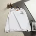 Burberry Check Collar Logo Crew‑Neck Sweatshirt, White, Black #B68070