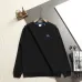 Burberry Knight Logo Crew‑Neck Sweatshirt, White, Black #B68069