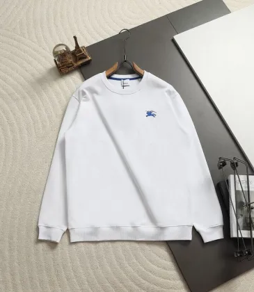 Burberry Knight Logo Crew‑Neck Sweatshirt, White, Black #B68069