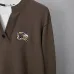 Burberry Men Fake Two Layer Henley Knitted Sweater Knight Embroidery Casual Pullover #B67220