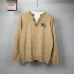 Burberry Men Fake Two Layer Henley Knitted Sweater Knight Embroidery Casual Pullover #B67220