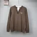 Burberry Men Fake Two Layer Henley Knitted Sweater Knight Embroidery Casual Pullover #B67220