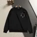 Chrome Hearts Black Embroidered Crew Neck Sweatshirt Premium Quality #B67400