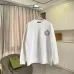 Chrome Hearts Circle Logo Crew Neck Sweatshirt, White &amp; Black #B67859